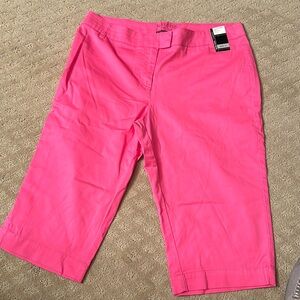 New York & Co Pedal Pushers. Bright pink. Size 12
